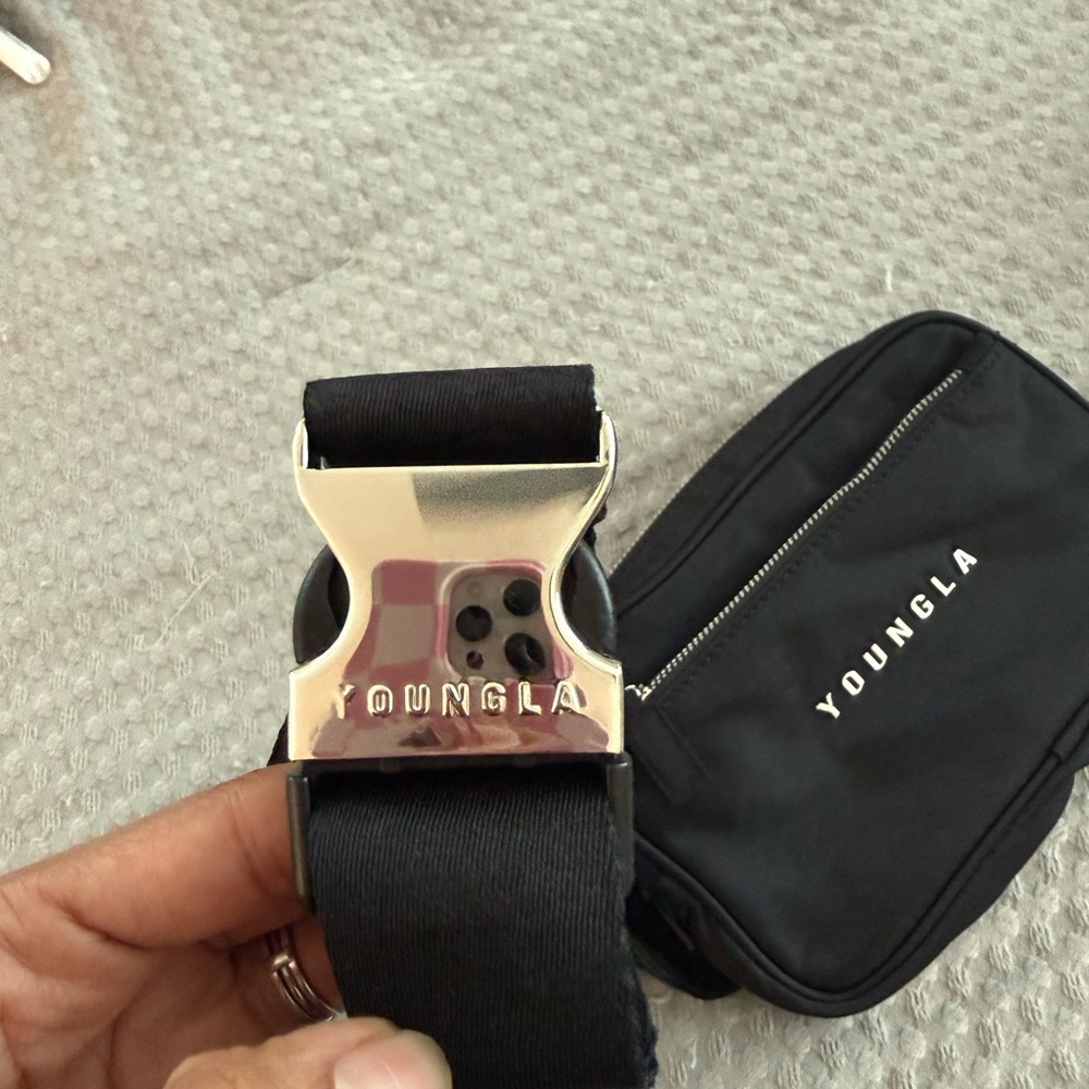 YoungLA Black Nylon Fanny Pack - Picture 5 of 14
